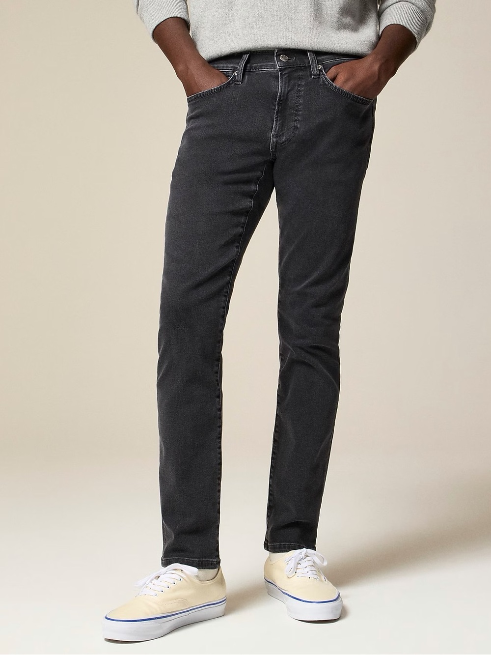NWT J.Crew 484 Slim-fit stretch jean in dark charcoal wash